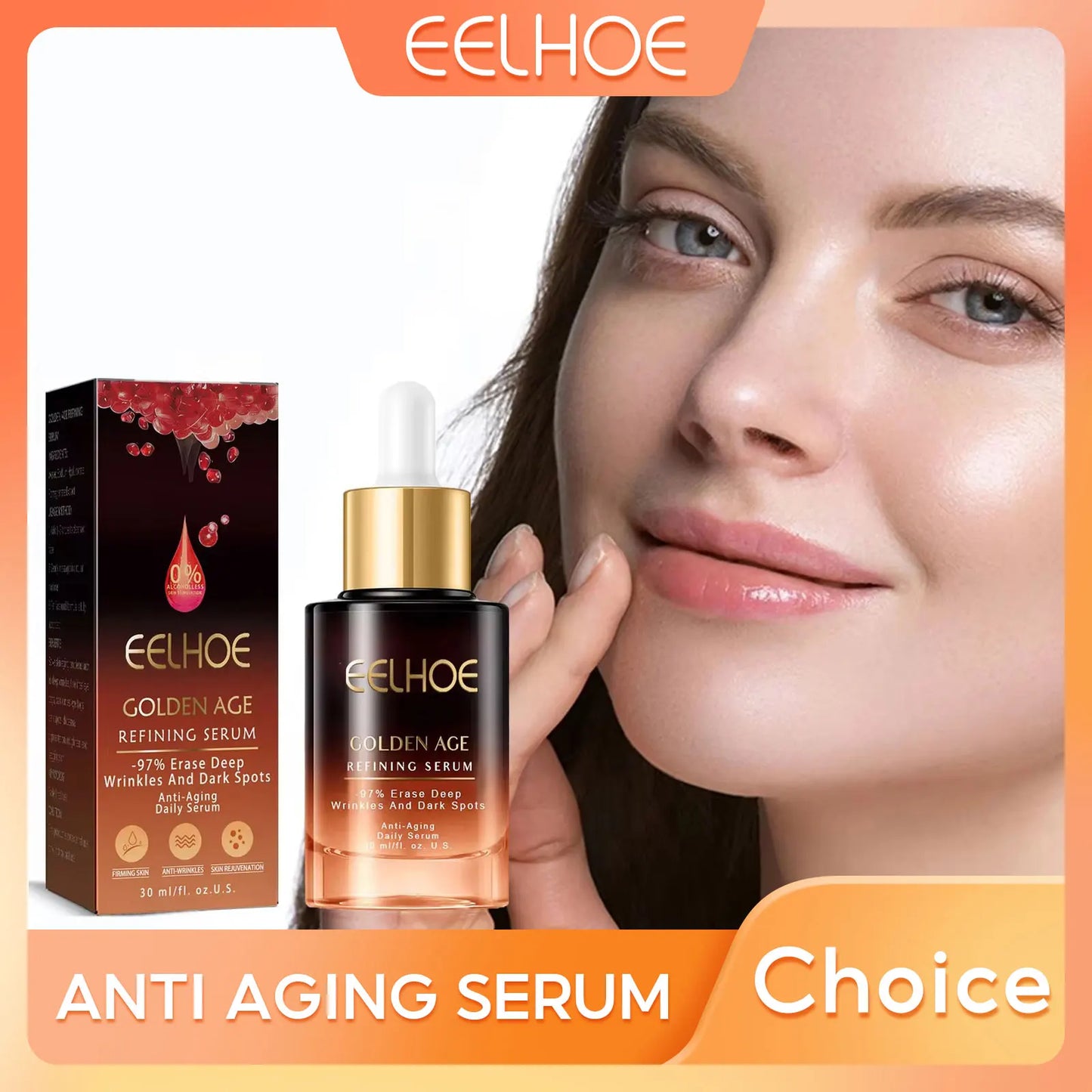 Sérum anti-âge hydratant pour le visage, éclaircit les taches, élimine les déformations, les ridules, raffermit, soins de la peau, blanchissant, produits à l'essence