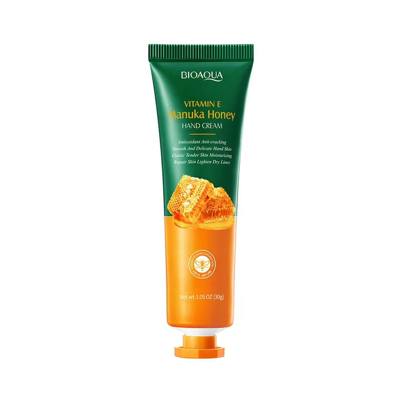Crème pour les mains au miel et à la vitamine E BIOAQUA, hydratante, anti-rides, blanchissante, nourrissante, soin de la peau des mains
