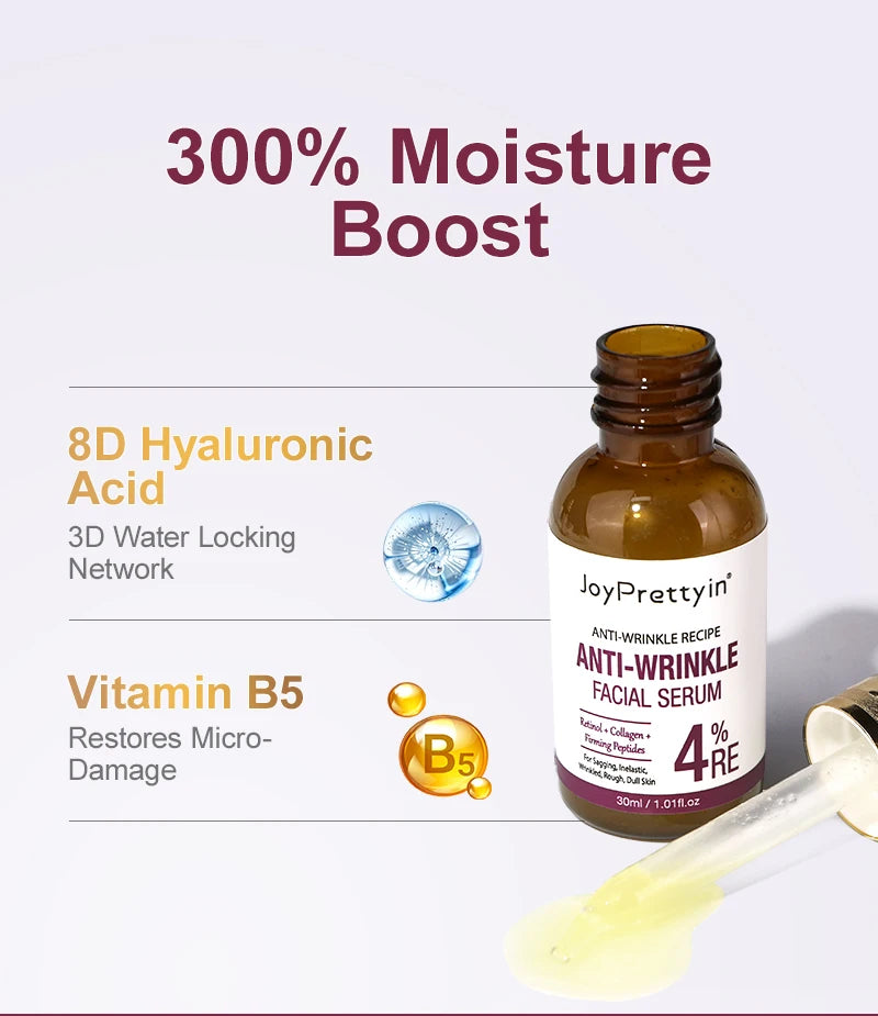 Ensemble de soins de la peau Anti-rides, sérum au rétinol et crème Sakura, dissolvant de ridules, Anti-vieillissement, nourrissant, resurfaçage du visage, soins pour la peau