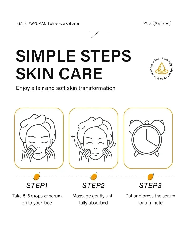 Injuste-Sérum blanchissant pour le visage, élimine les taches foncées et les taches de rousseur, correcteur de mélanine, anti-pigmentation, éclaircit la peau, produits de soins de beauté