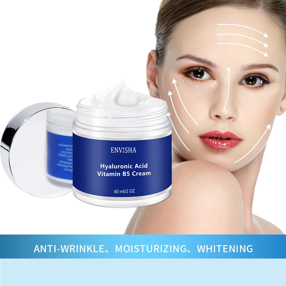 Crème anti-déformable B5 pour le visage, soins de la peau, acide hyaluronique et vitimin, vieillissement, hydratant, rétrécissement des pores, blanchissant, raffermissant, beauté, santé