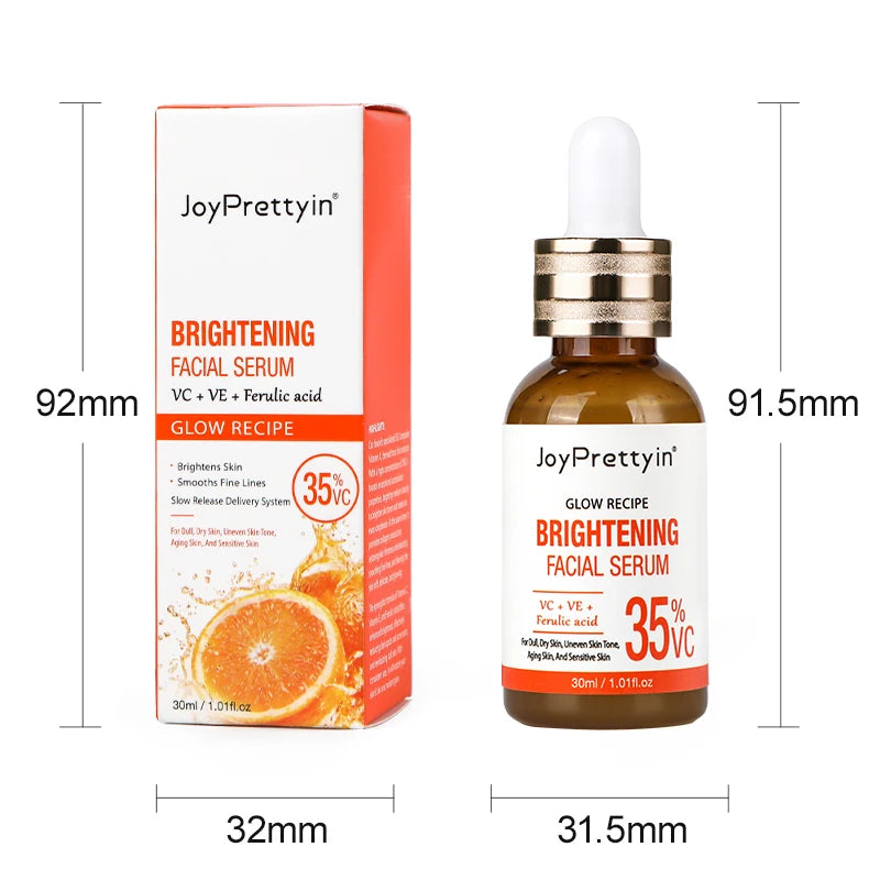 Sérum blanchissant pour le visage à la vitamine C, estompe les taches foncées, acide hyaluronique, réparation hydratante, Essence pour le visage terne, produits de soins pour la peau