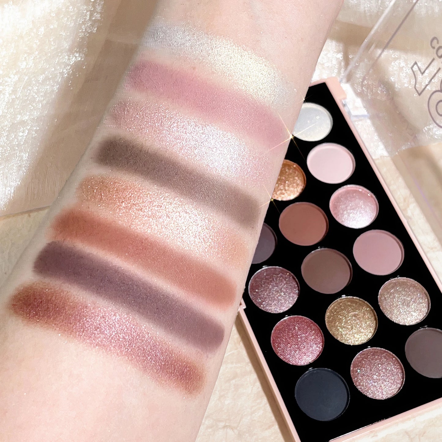 Palette de fards à paupières nacrés, 18 couleurs, mat, scintillant, tons de terre, longue durée, haute Performance, maquillage de beauté