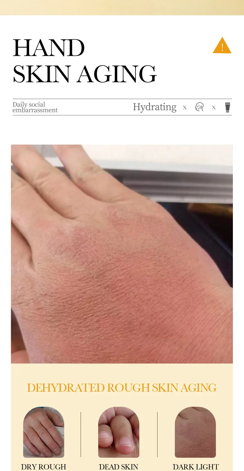 Crème pour les mains au miel et à la vitamine E BIOAQUA, hydratante, anti-rides, blanchissante, nourrissante, soin de la peau des mains