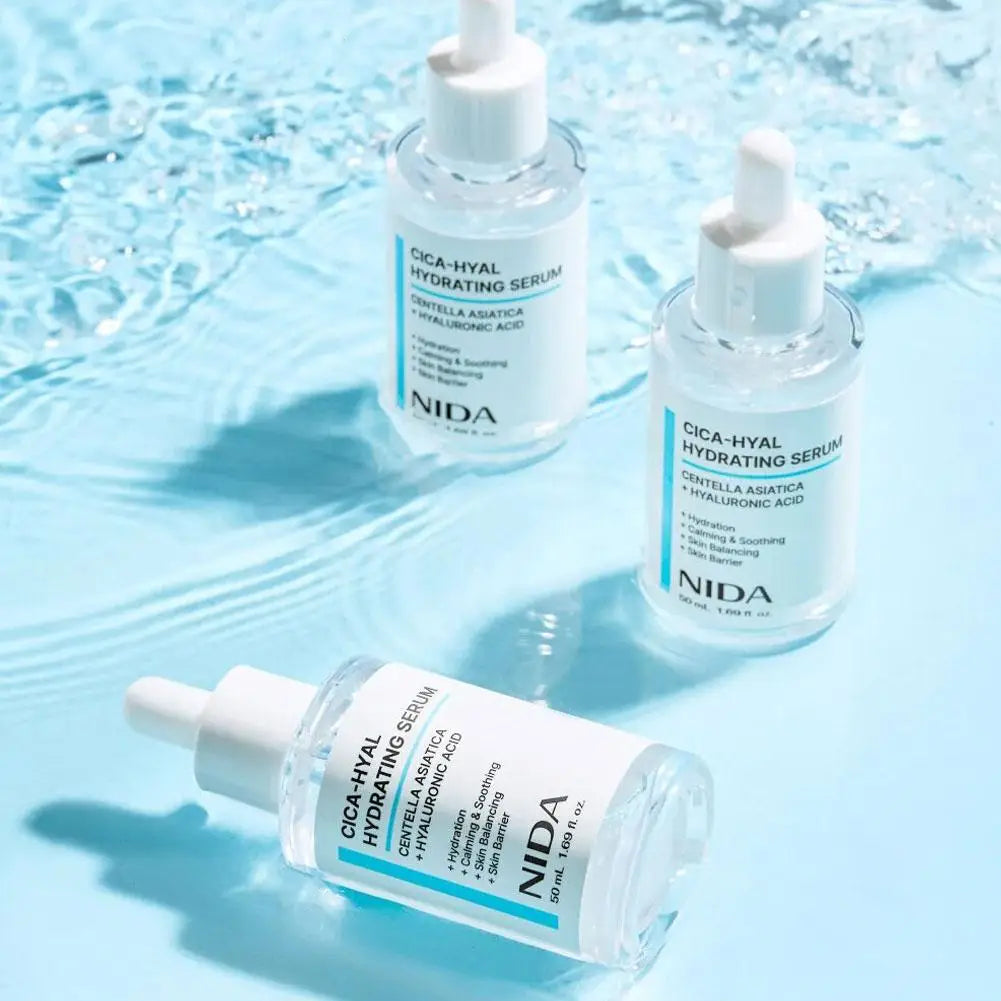 Sérum NIDA CICA-HYAL 50ml Centella Asiatica Soulage les rougeurs Répare la barrière cutanée Hydratant Pour peaux sensibles