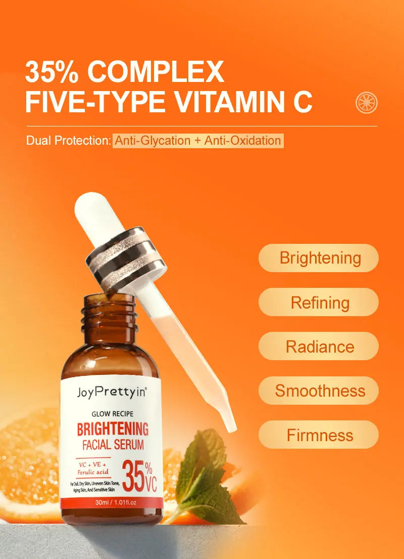 Sérum pour le visage à la vitamine C, blanchissant, élimination des taches foncées, acide hyaluronique, Essence pour le visage, produits de soins pour la peau, 30ML