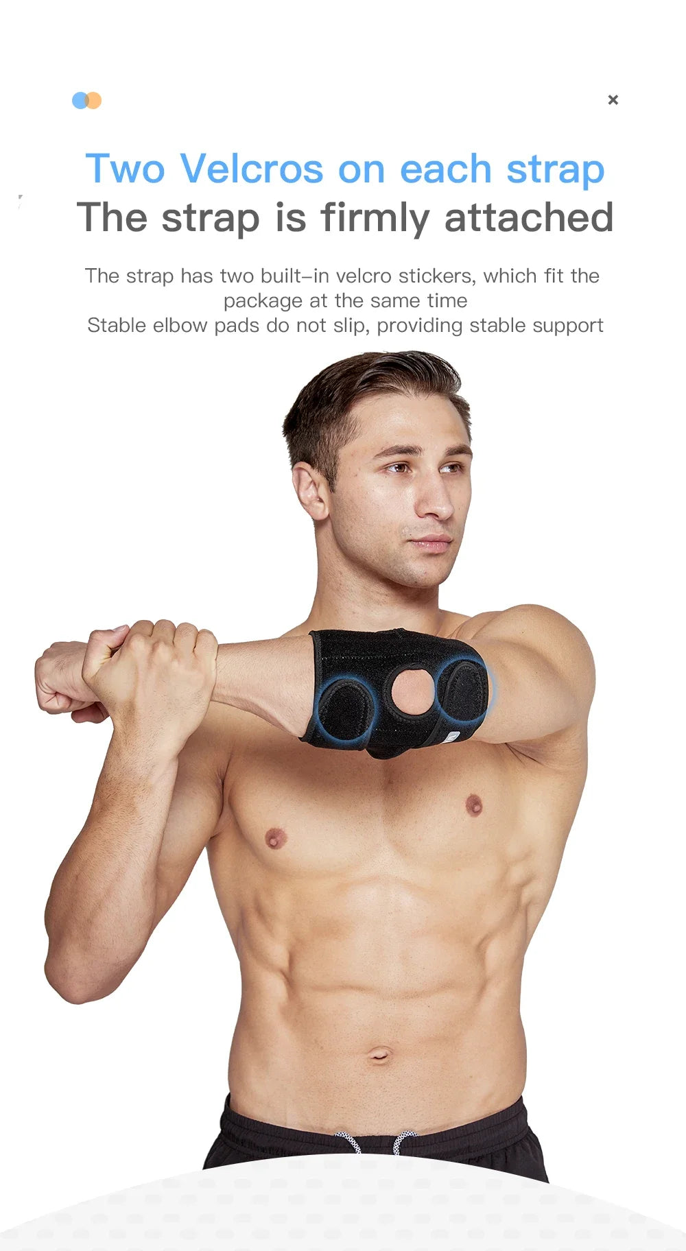 Protection des coudes pour sports de plein air, équipement de fitness, basket-ball, cyclisme, support à ressort, fixation par pression respirante