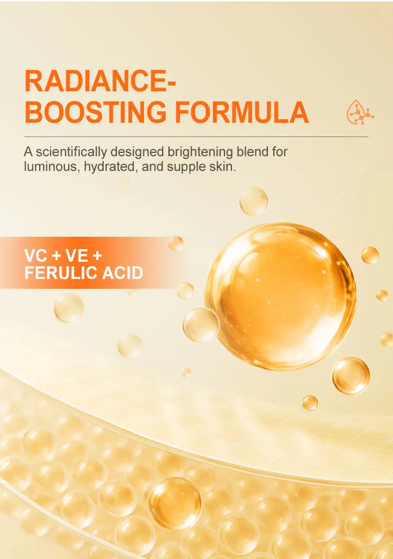 Sérum pour le visage à la vitamine C, blanchissant, élimination des taches foncées, acide hyaluronique, Essence pour le visage, produits de soins pour la peau, 30ML