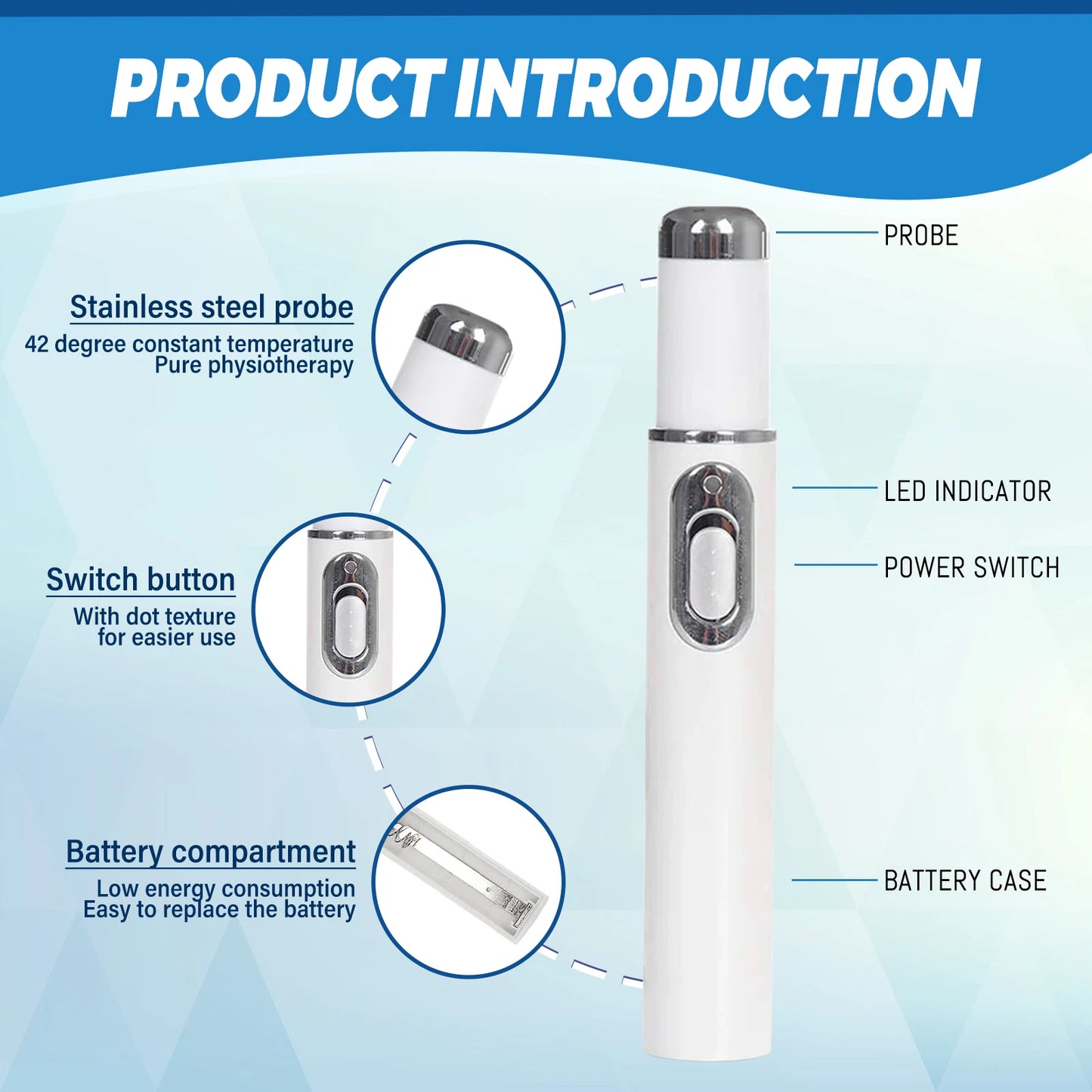 Stylo Laser pour le corps sain, outil de soins des pieds des jambes pour vous entretenir le bien-être optimal
