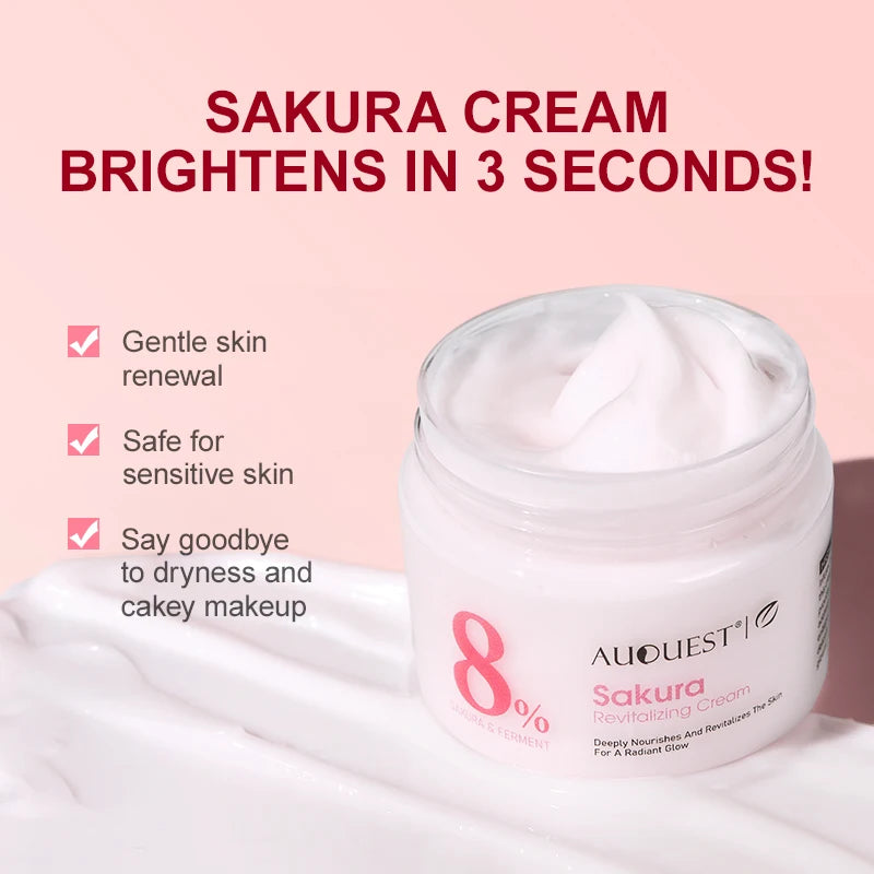 Ensemble de soins de la peau Anti-rides, sérum au rétinol et crème Sakura, dissolvant de ridules, Anti-vieillissement, nourrissant, resurfaçage du visage, soins pour la peau