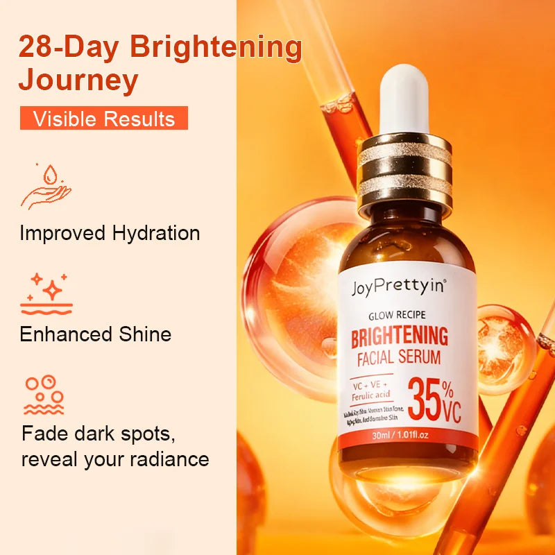 Sérum blanchissant pour le visage à la vitamine C, estompe les taches foncées, acide hyaluronique, réparation hydratante, Essence pour le visage terne, produits de soins pour la peau