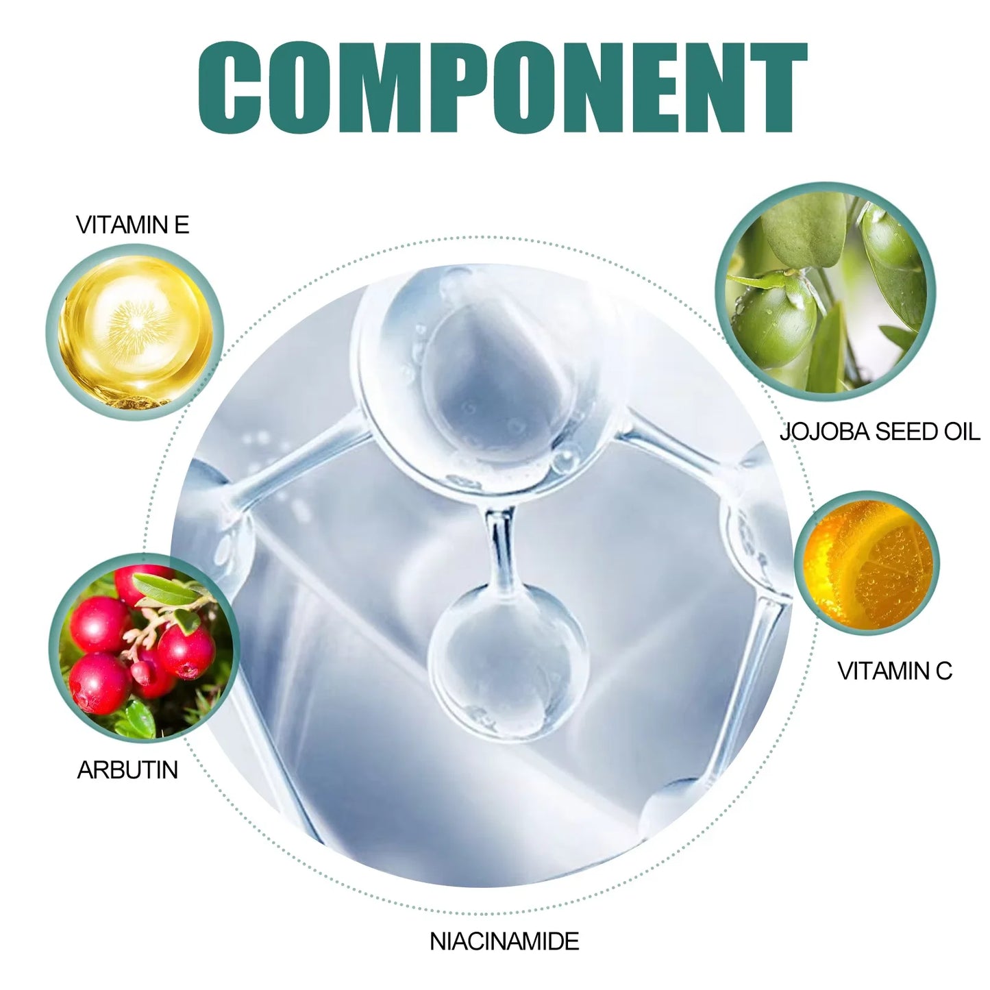 Injuste-Sérum blanchissant pour le visage, élimine les taches foncées et les taches de rousseur, correcteur de mélanine, anti-pigmentation, éclaircit la peau, produits de soins de beauté