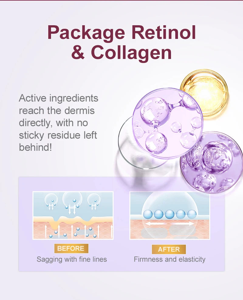 Ensemble de soins de la peau Anti-rides, sérum au rétinol et crème Sakura, dissolvant de ridules, Anti-vieillissement, nourrissant, resurfaçage du visage, soins pour la peau