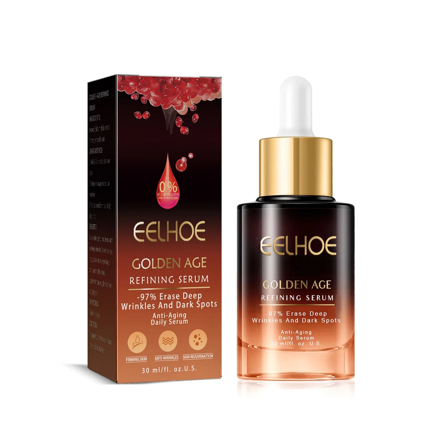 Sérum anti-âge hydratant pour le visage, éclaircit les taches, élimine les déformations, les ridules, raffermit, soins de la peau, blanchissant, produits à l'essence