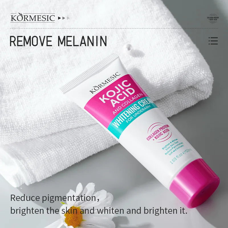 Crème hydratante pour le corps, blanchissante, pour les aisselles, pour les fesses et les genoux, parties intimes, mélanine, éclaircissante, soins pour la peau foncée, beauté pour femmes