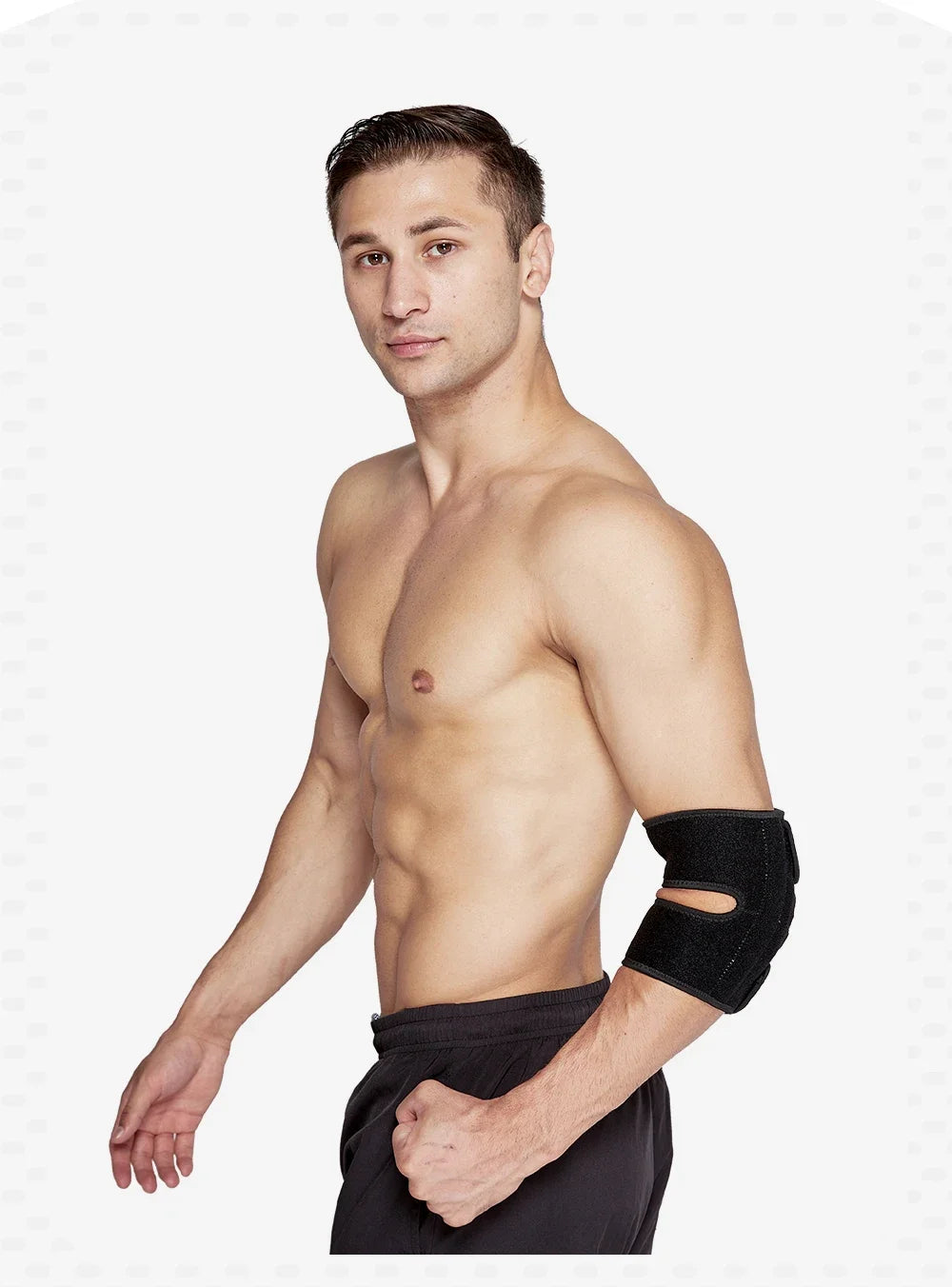 Protection des coudes pour sports de plein air, équipement de fitness, basket-ball, cyclisme, support à ressort, fixation par pression respirante