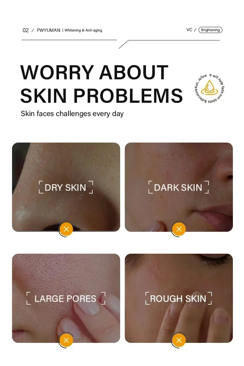Injuste-Sérum blanchissant pour le visage, élimine les taches foncées et les taches de rousseur, correcteur de mélanine, anti-pigmentation, éclaircit la peau, produits de soins de beauté