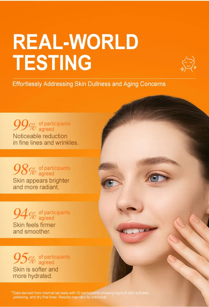 Sérum pour le visage à la vitamine C, blanchissant, élimination des taches foncées, acide hyaluronique, Essence pour le visage, produits de soins pour la peau, 30ML