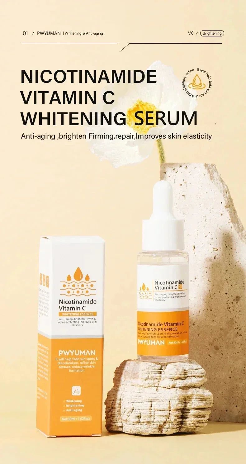 Injuste-Sérum blanchissant pour le visage, élimine les taches foncées et les taches de rousseur, correcteur de mélanine, anti-pigmentation, éclaircit la peau, produits de soins de beauté