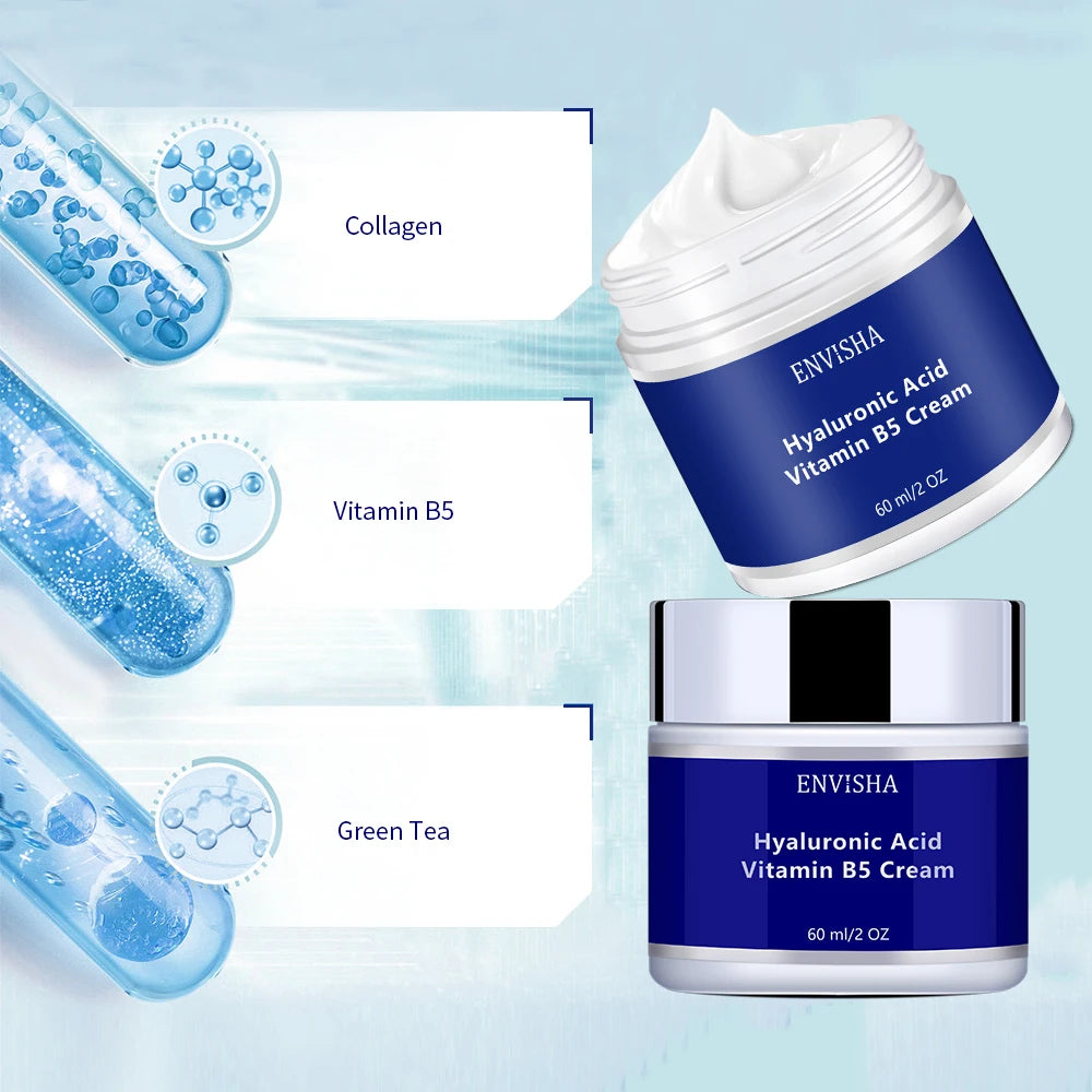 Crème anti-déformable B5 pour le visage, soins de la peau, acide hyaluronique et vitimin, vieillissement, hydratant, rétrécissement des pores, blanchissant, raffermissant, beauté, santé