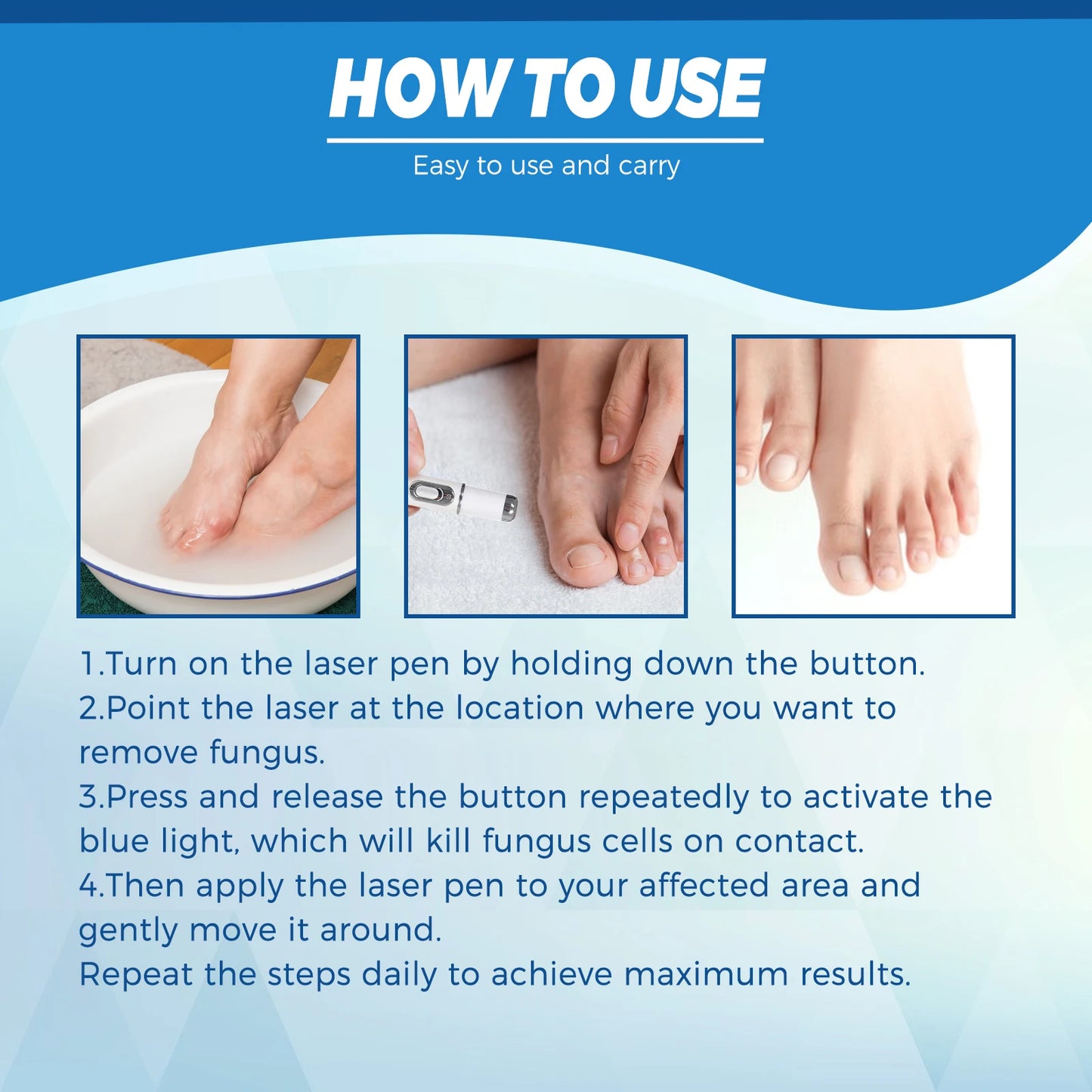 Stylo Laser pour le corps sain, outil de soins des pieds des jambes pour vous entretenir le bien-être optimal