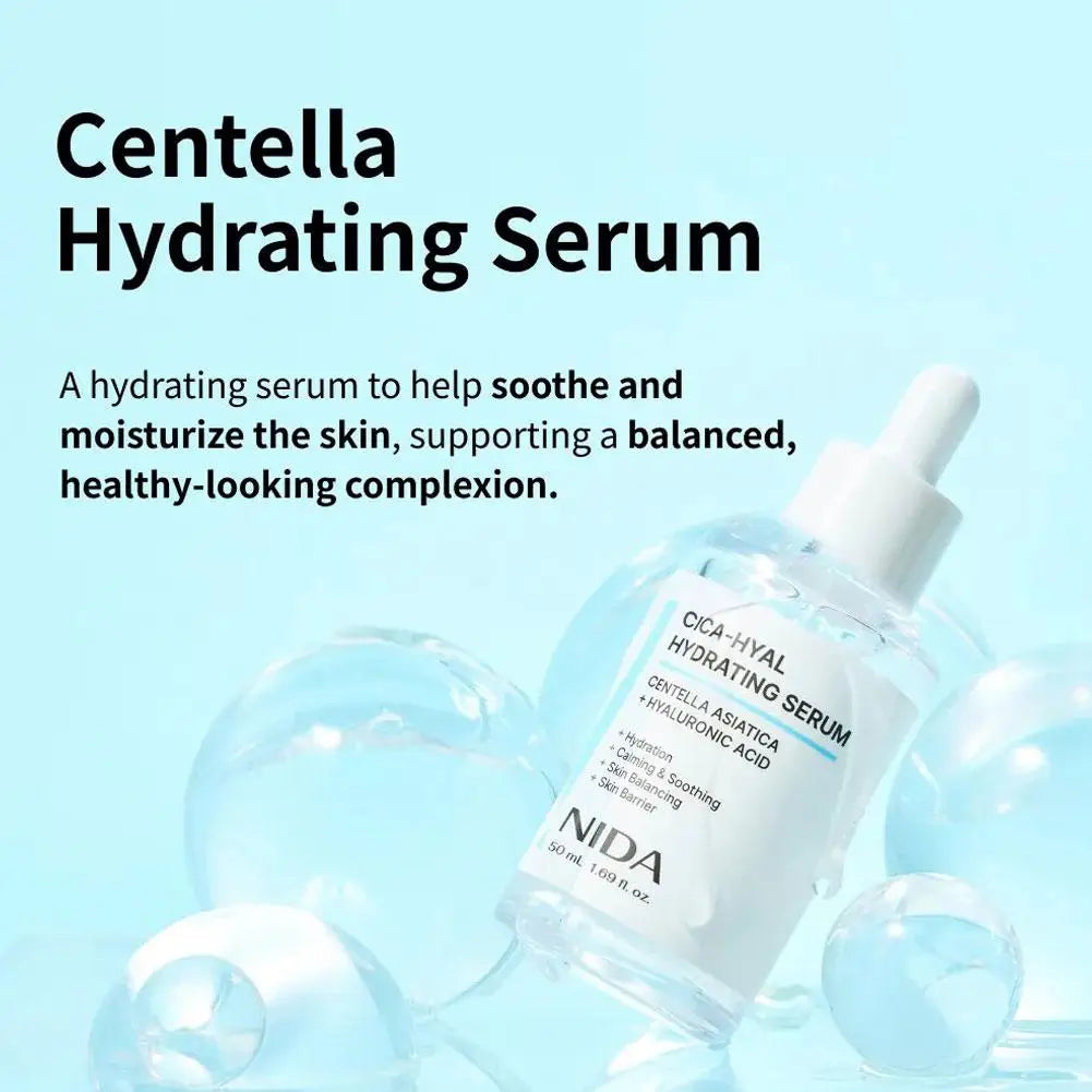 Sérum NIDA CICA-HYAL 50ml Centella Asiatica Soulage les rougeurs Répare la barrière cutanée Hydratant Pour peaux sensibles
