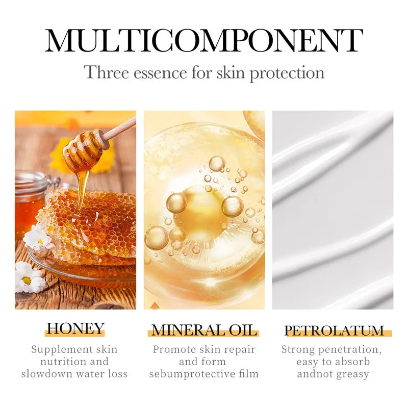 Crème pour les mains au miel et à la vitamine E BIOAQUA, hydratante, anti-rides, blanchissante, nourrissante, soin de la peau des mains