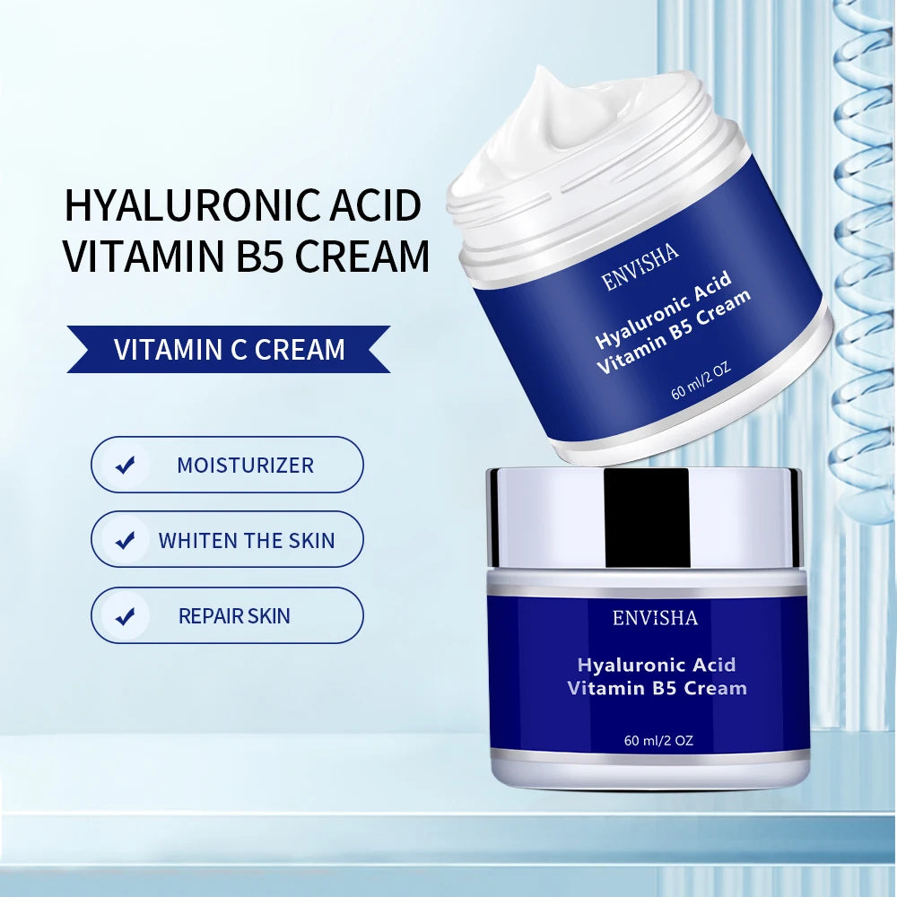 Crème anti-déformable B5 pour le visage, soins de la peau, acide hyaluronique et vitimin, vieillissement, hydratant, rétrécissement des pores, blanchissant, raffermissant, beauté, santé